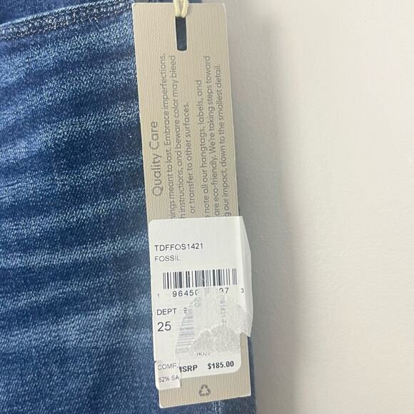 NWT Hudson Jeans Nico Mid Rise Super Skinny Ankle Jeans sz 25 Fossil Dark Blue - Picture 13 of 14